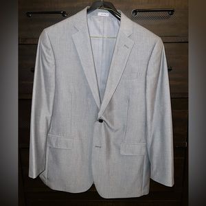 J. Ferrar Grey Suit Jacket, Size 44R, Slim Fit, Great Condition